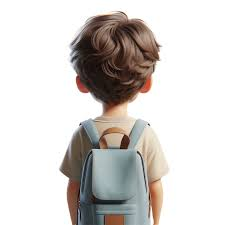 Estudiante de espalda con mochila